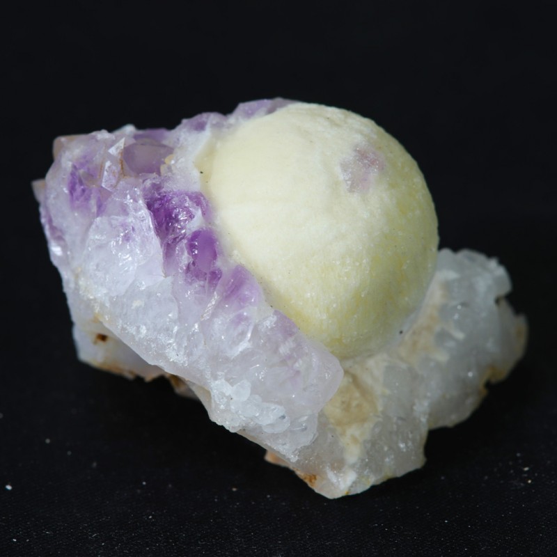 Fluorite Ball sur Quartz - Inde