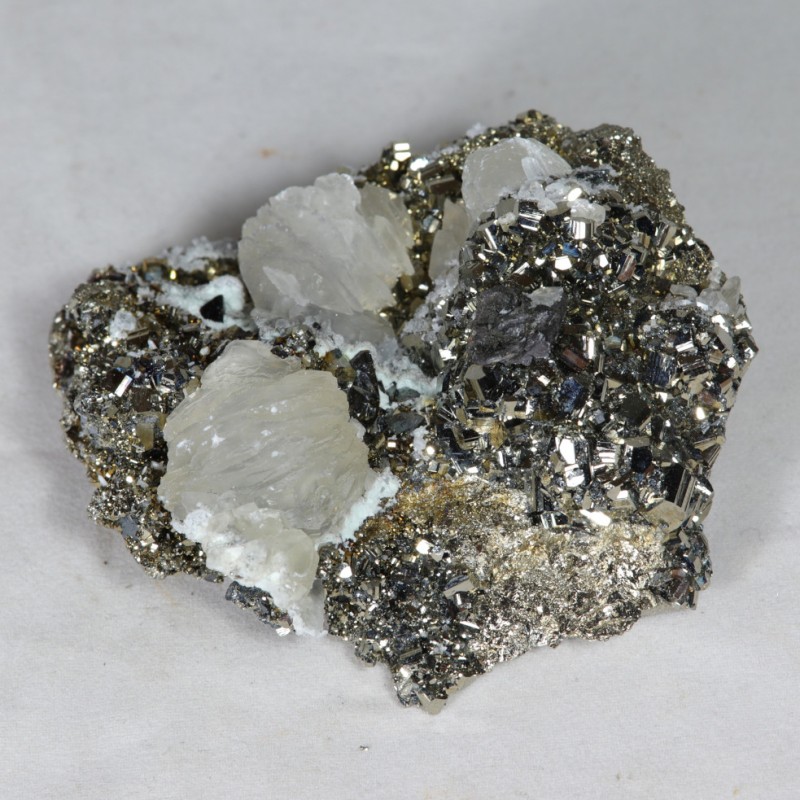 Pyrite, Sphalérite et Calcite - Pérou