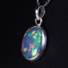 Pendentif Opale d'Ethiopie sertie argent 925
