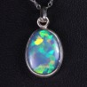 Pendentif Opale d'Ethiopie sertie argent 925