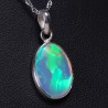 Pendentif Opale d'Ethiopie sertie argent 925