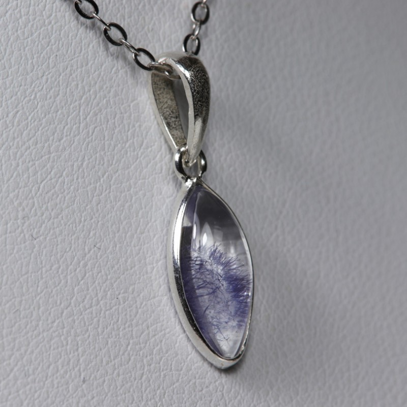 Pendentif Quartz à Dumortiérite - Argent 925