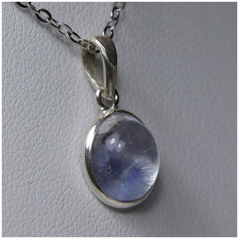 Pendentif Quartz à Dumortiérite - Argent 925