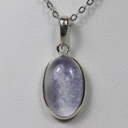 Pendentif Quartz à Dumortiérite - Argent 925