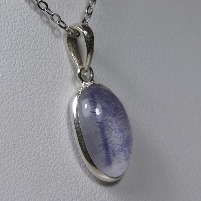 Pendentif Quartz à Dumortiérite - Argent 925