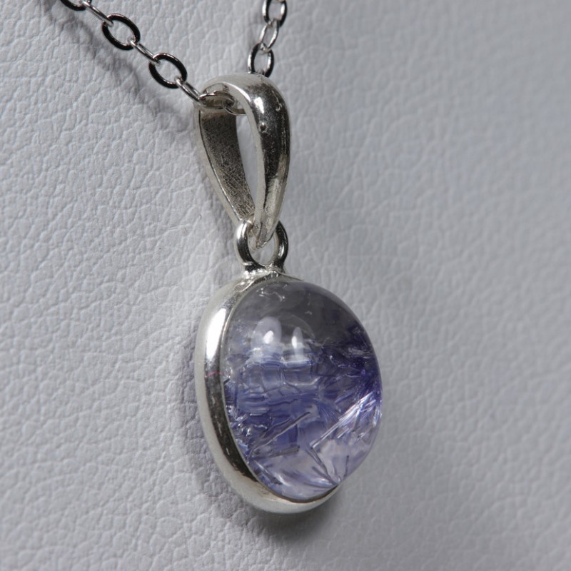 Pendentif Quartz à Dumortiérite - Argent 925